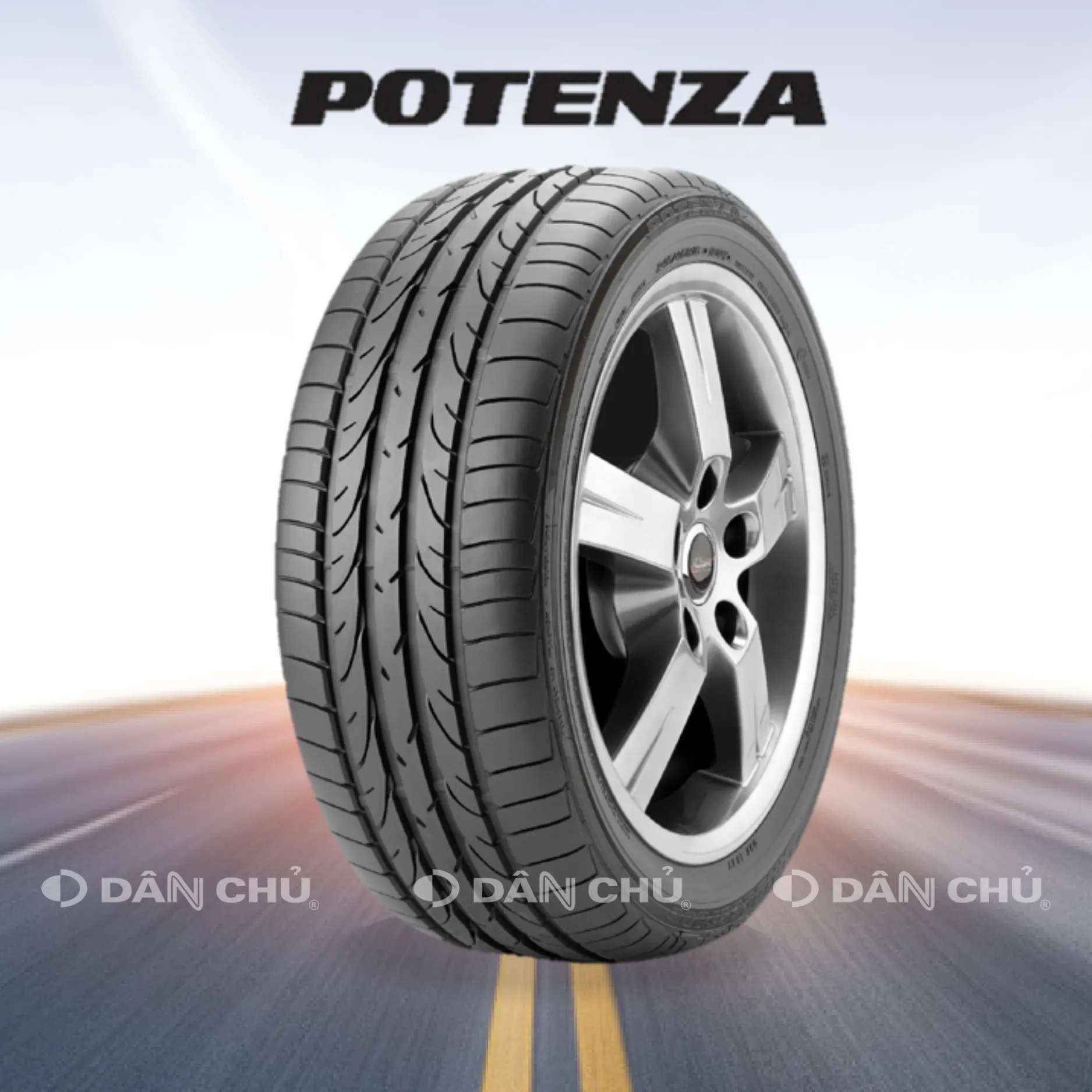 LỐP BRIDGESTONE 225/45R17 – POTENZA RE050 RUNFLAT – 91W