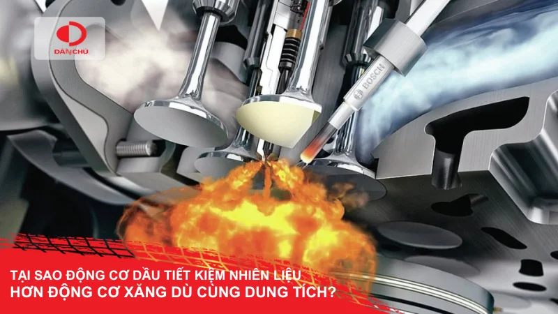 Tại sao động cơ xăng tiết kiệm hơn động cơ dầu?