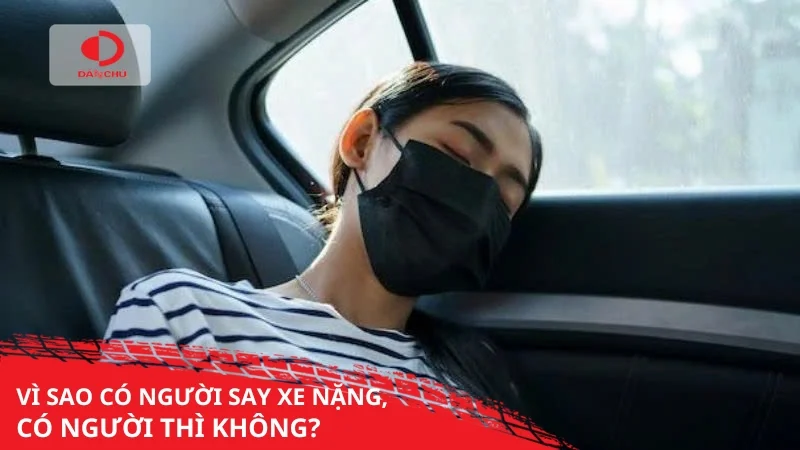 Vì sao có người say xe nặng, có người thì không?