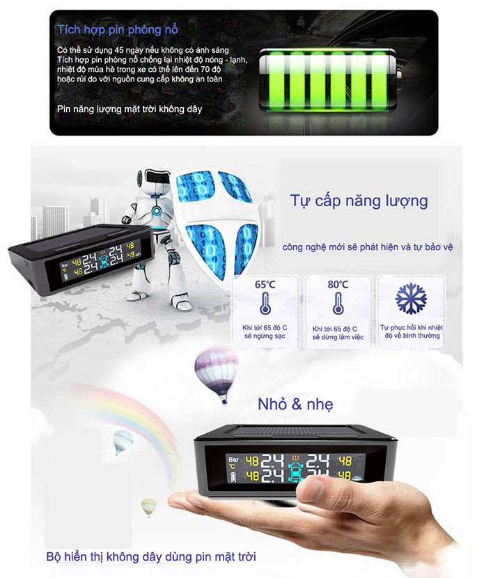 Cảm biến áp suất lốp TPMS TN408_4