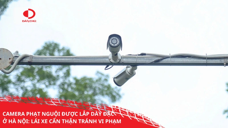 Camera phạt nguội được lắp đặt dày đặc ở Hà Nội: Lái xe cẩn thận tránh vi phạm