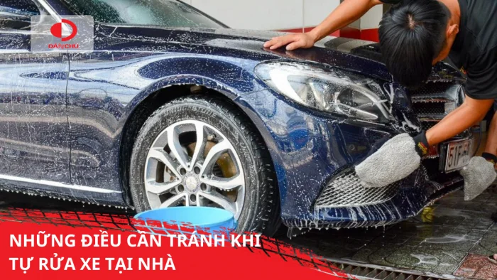 NHỮNG ĐIỀU CẦN TRÁNH KHI RỬA XE TẠI NHÀ